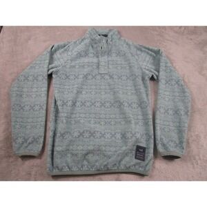 Southern Marsh Sweater Womens Small Blue Fair Isle Pullover‎ Mock Neck Outdoor